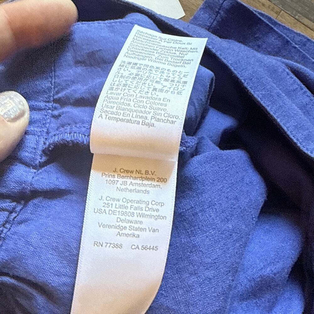 Madewell NWT XL Blue Shorts Nordstrom Linen Viscose Blend Loose Fit Casual Nice - Picture 16 of 16